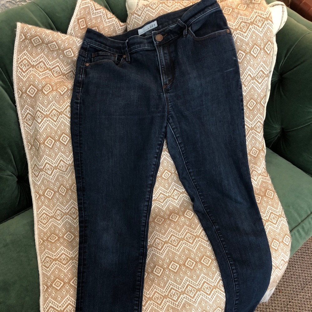 Loft dark wash jeans-size 27/4